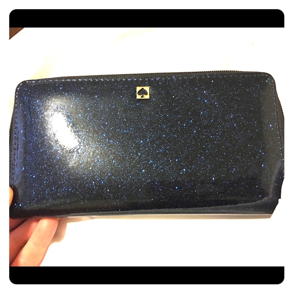 Kate Spade Sparkle Wallet • Sparkle Blue